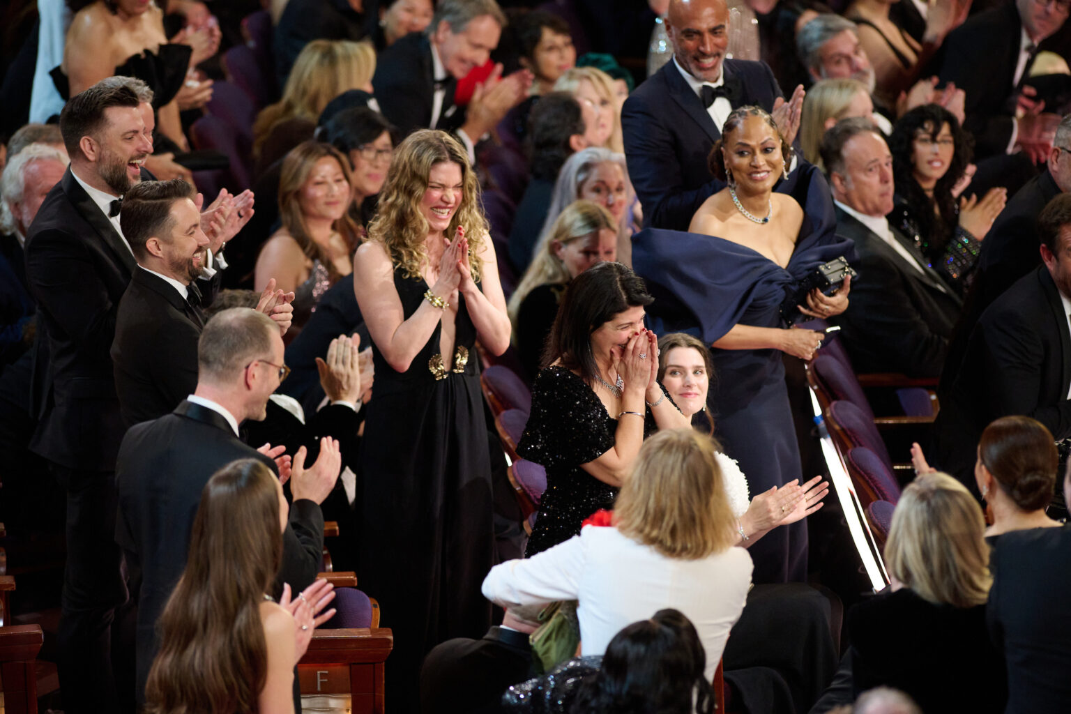 Cassandra Kulukundis reacts to winning the Oscar® for Casting during the 98th Oscars® at the Dolby® Theatre at Ovation Hollywood on Sunday, March 15, 2026.