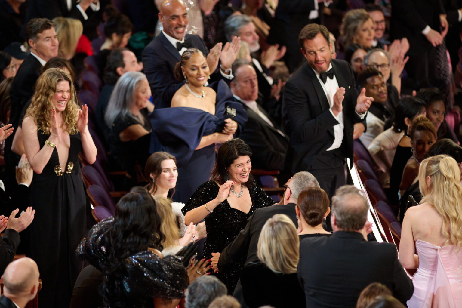 Cassandra Kulukundis reacts to winning the Oscar® for Casting during the 98th Oscars® at the Dolby® Theatre at Ovation Hollywood on Sunday, March 15, 2026.