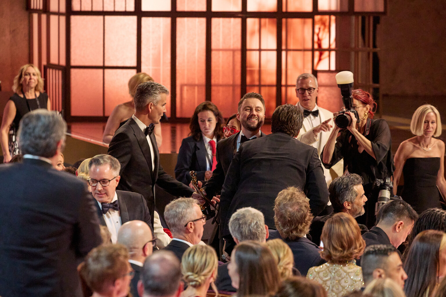 Andy Jurgensen wins the Oscar® for Film Editing during the 98th Oscars® at the Dolby® Theatre at Ovation Hollywood on Sunday, March 15, 2026.