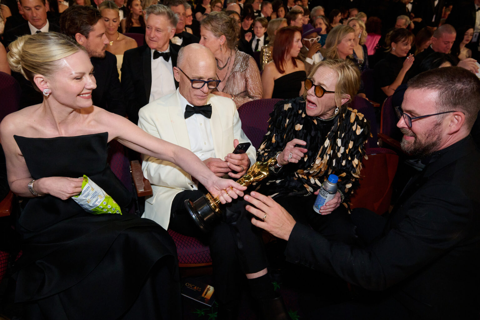 Amy Madigan accepts the Oscar® for Actress in a Supporting Role during the 98th Oscars® at the Dolby® Theatre at Ovation Hollywood on Sunday, March 15, 2026.