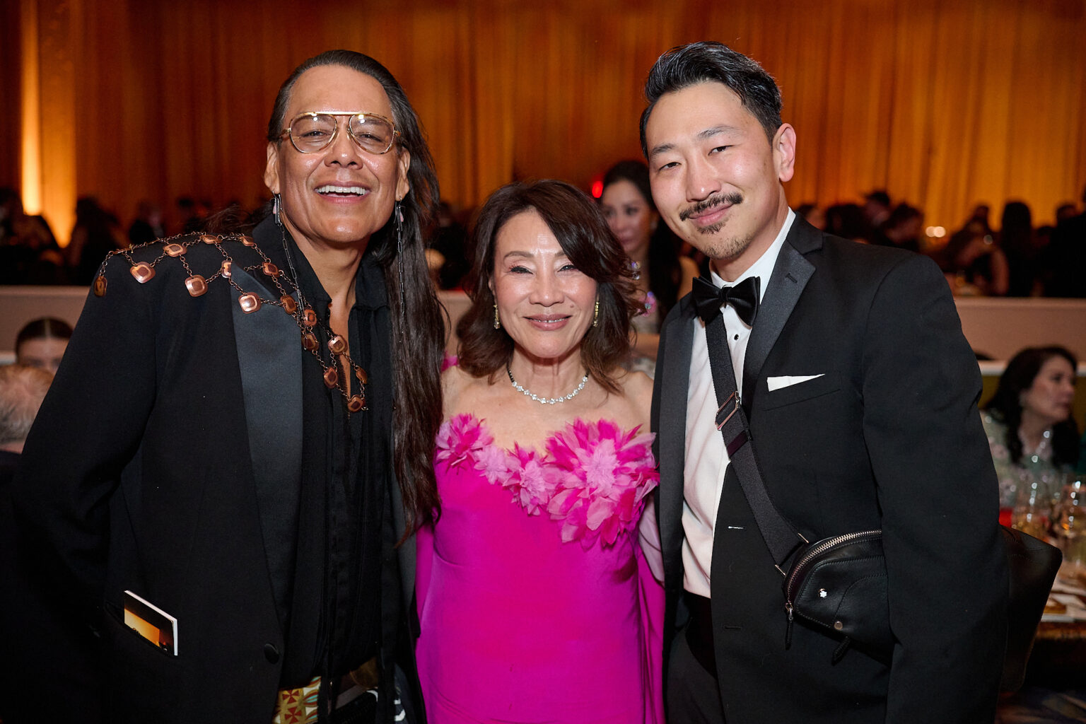 Janet Yang (C) and guests during the 98th Oscars® at Dolby® Theatre at Ovation Hollywood on Sunday, March 15, 2026.