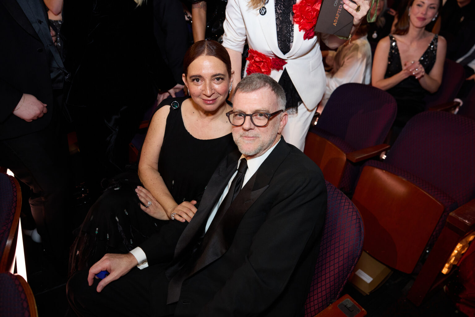 Maya Rudolph and Paul Thomas Anderson in the audience during the 98th Oscars® at the Dolby Theatre at Ovation Hollywood in Los Angeles, CA, on Sunday, March 15, 2026.