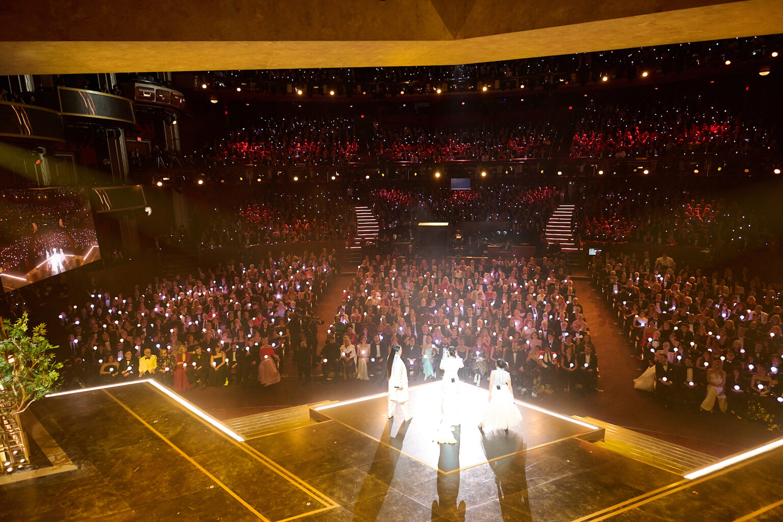 Rei Ami, EJAE, and Audrey Nuna perform "Golden" onstage during the 98th Oscars® at the Dolby® Theatre at Ovation Hollywood on Sunday, March 15, 2026.