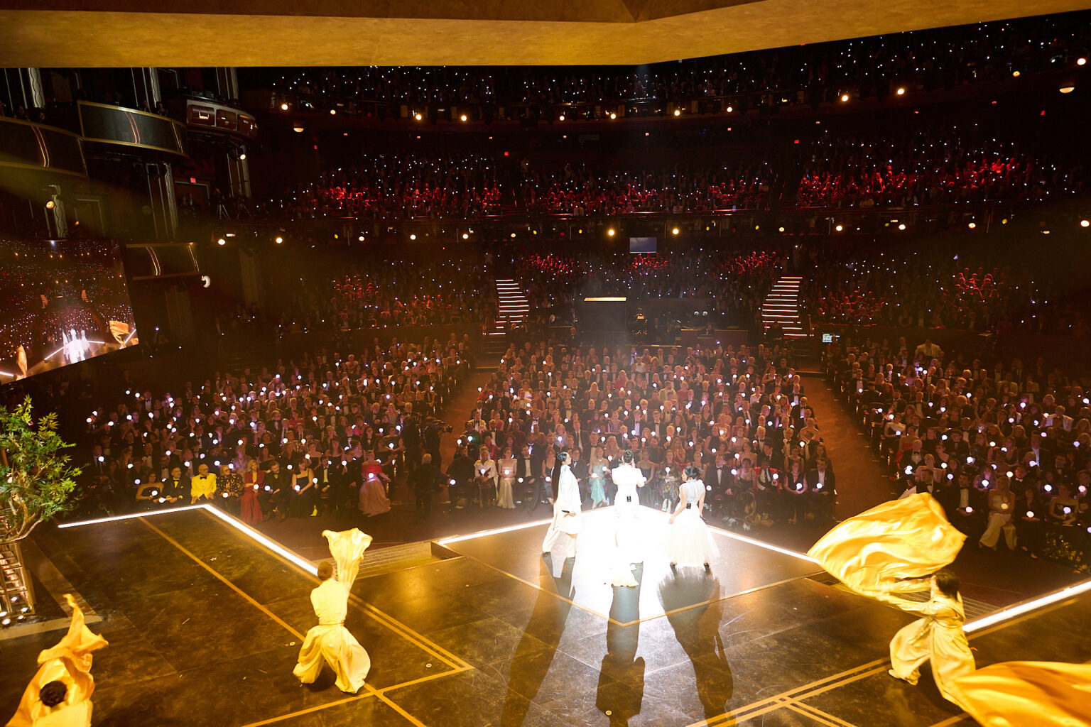 Rei Ami, EJAE, and Audrey Nuna perform "Golden" onstage during the 98th Oscars® at the Dolby® Theatre at Ovation Hollywood on Sunday, March 15, 2026.