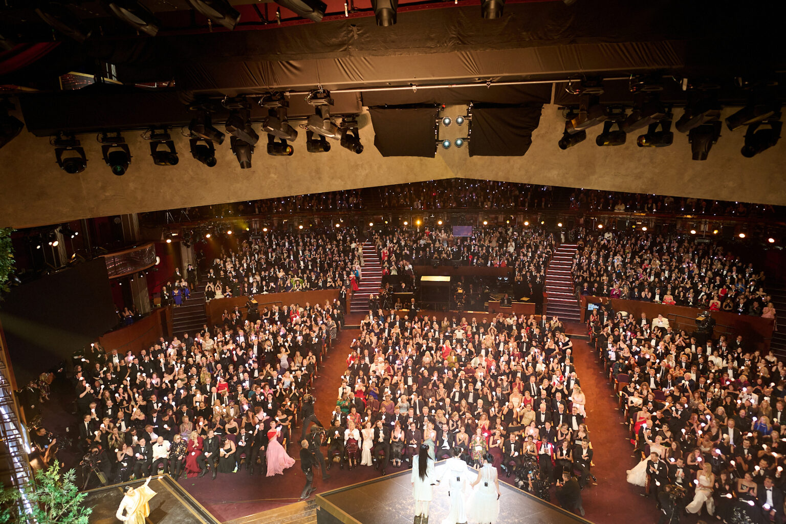 Rei Ami, EJAE, and Audrey Nuna perform "Golden" onstage during the 98th Oscars® at the Dolby® Theatre at Ovation Hollywood on Sunday, March 15, 2026.