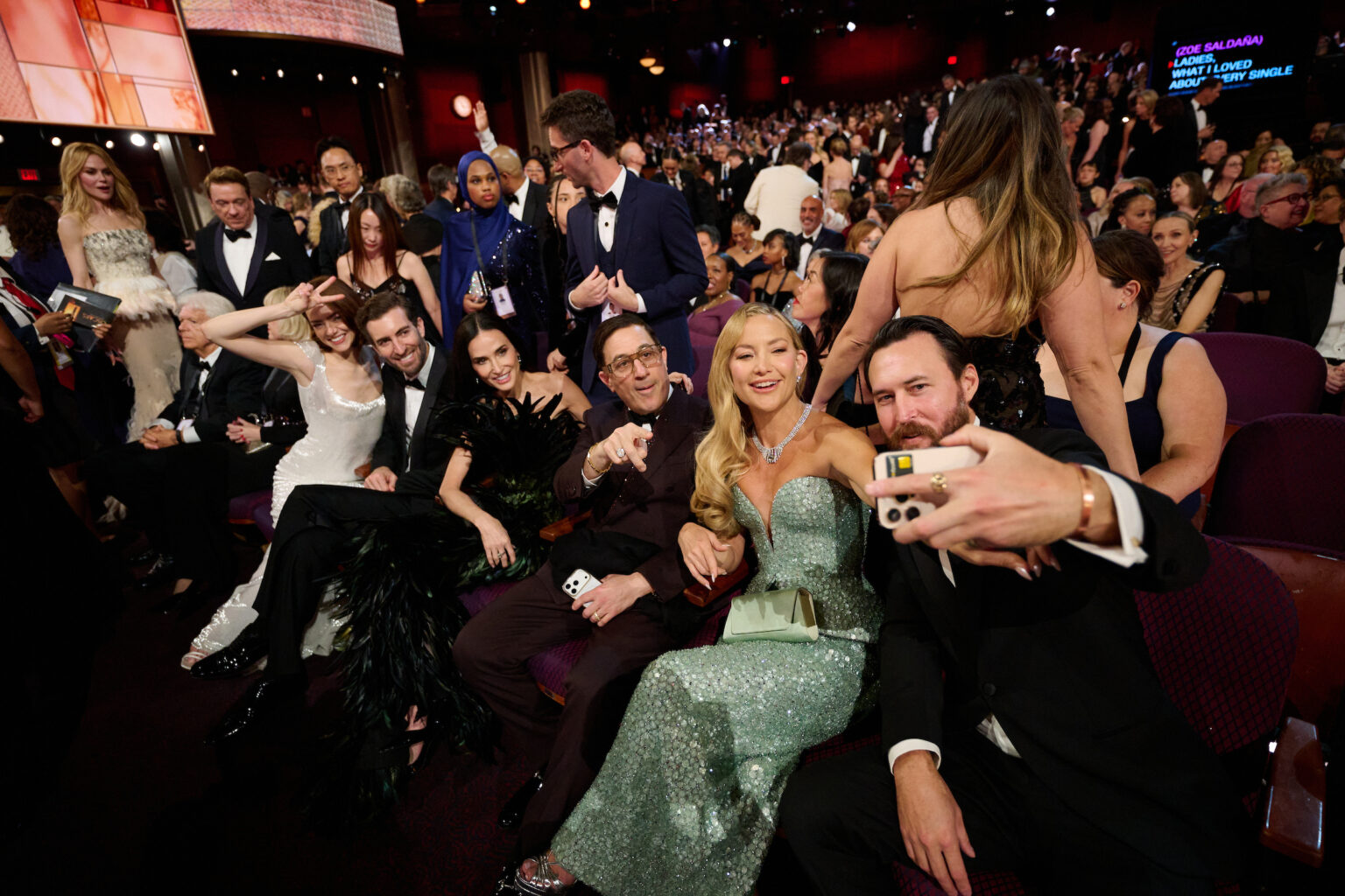 Nicole Kidman, Demi Moore and Kate Hudson attend on the red carpet of the 98th Oscars® at the Dolby® Theatre at Ovation Hollywood on Sunday, March 15, 2026.