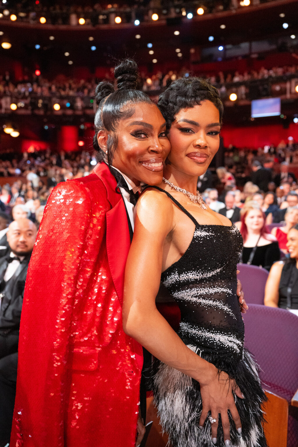 Nikki Taylor and Teyana Taylor attend the 98th Oscars® at the Dolby Theatre at Ovation Hollywood in Los Angeles, CA, on Sunday, March 15, 2026.