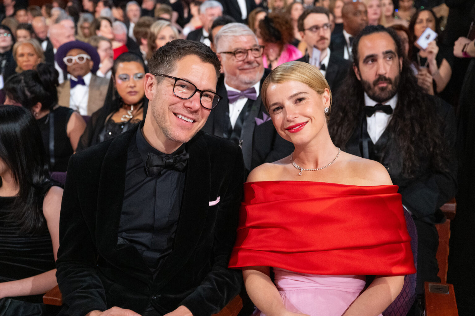 Freddie Sorensen and Jessie Buckley attend the 98th Oscars® at the Dolby Theatre at Ovation Hollywood in Los Angeles, CA, on Sunday, March 15, 2026.
