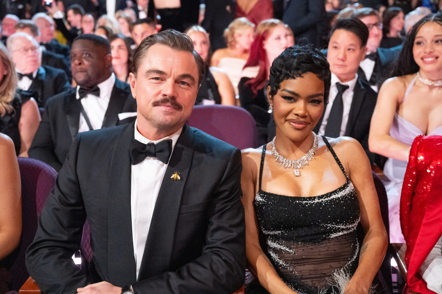 Leonardo DiCaprio and Teyana Taylor attend the 98th Oscars® at the Dolby Theatre at Ovation Hollywood in Los Angeles, CA, on Sunday, March 15, 2026.