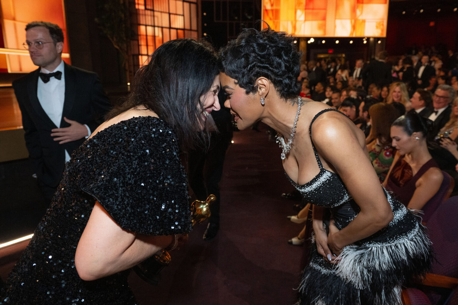 Cassandra Kulukundis and Teyana Taylor attend the 98th Oscars® at the Dolby Theatre at Ovation Hollywood in Los Angeles, CA, on Sunday, March 15, 2026.