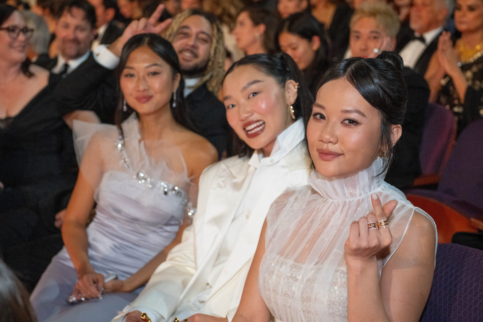Audrey Nuna, EJAE and Rei Ami attend the 98th Oscars® at the Dolby Theatre at Ovation Hollywood in Los Angeles, CA, on Sunday, March 15, 2026.