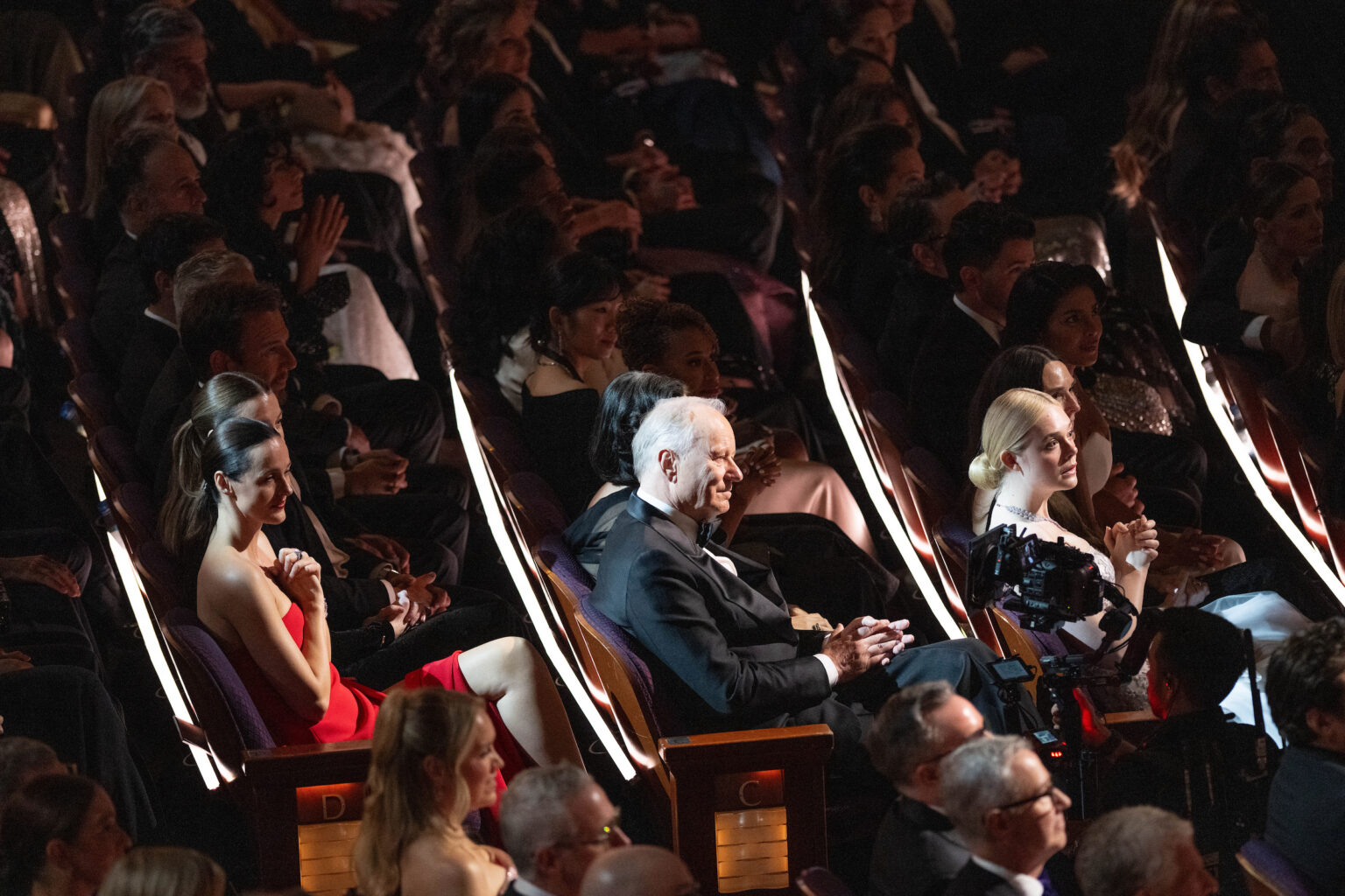 Stellan Skarsgård and Elle Fanning attend the 98th Oscars® at the Dolby Theatre at Ovation Hollywood in Los Angeles, CA, on Sunday, March 15, 2026.