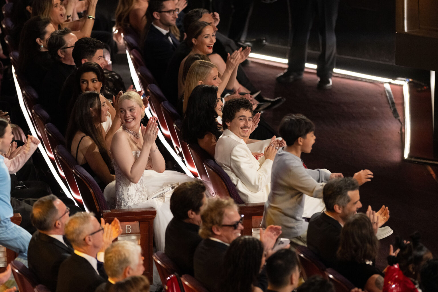 Elle Fanning and Timothée Chalamet attend the 98th Oscars® at the Dolby Theatre at Ovation Hollywood in Los Angeles, CA, on Sunday, March 15, 2026.