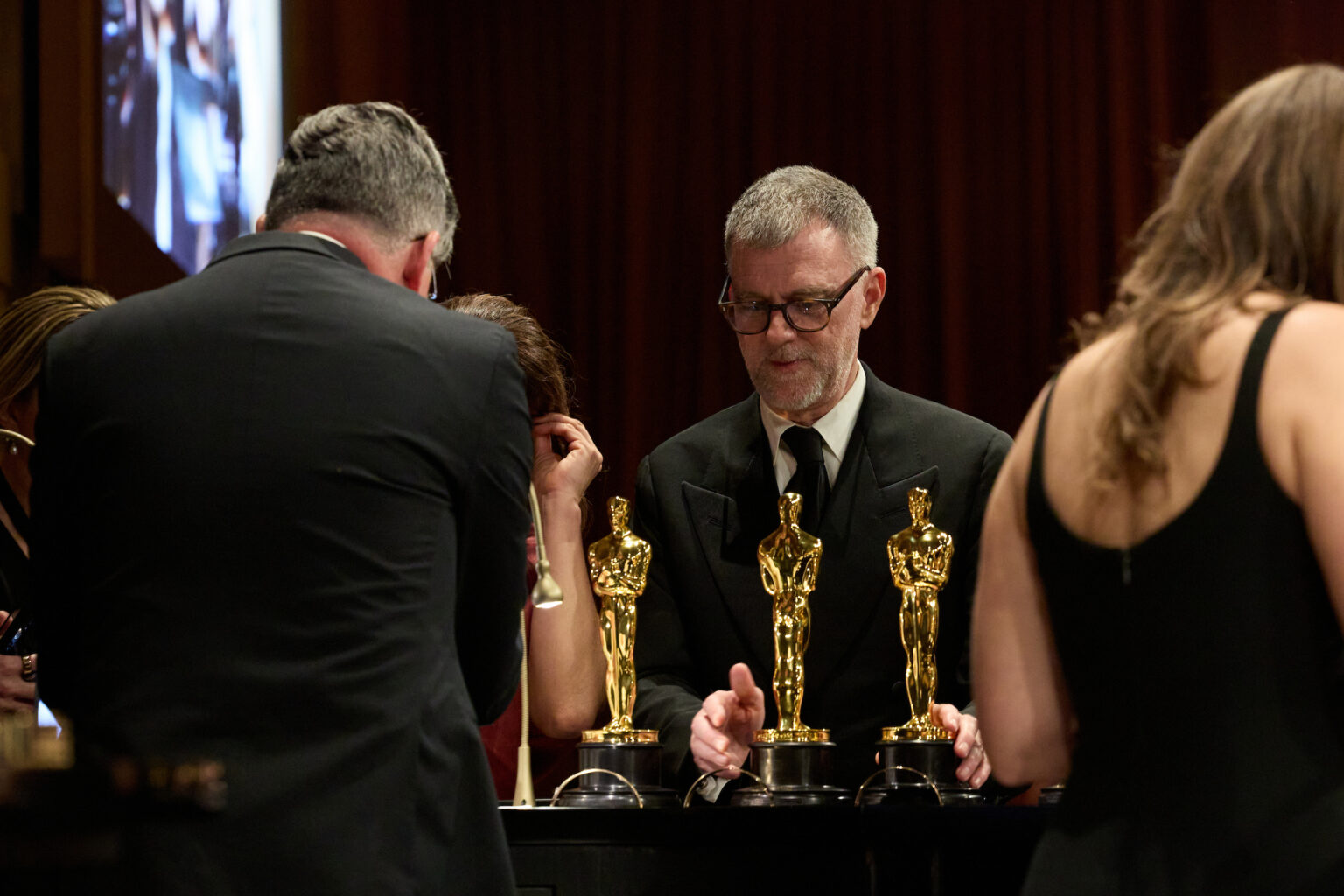 Paul Thomas Anderson has their Oscar® engraved at the Governors Ball following the 98th Oscars® at the Dolby Theatre at Ovation Hollywood in Los Angeles, CA, on Sunday, March 15, 2026.