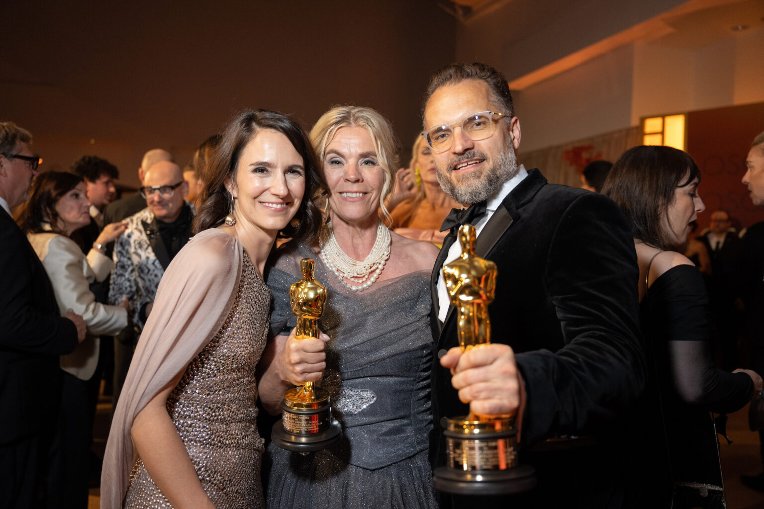 Alžběta Karásková, Helle Faber, Radovan Sibrt attends the Governors Ball following the 98th Oscars® at the Dolby® Theatre at Ovation Hollywood in Los Angeles, CA, on Sunday, March 15, 2026.