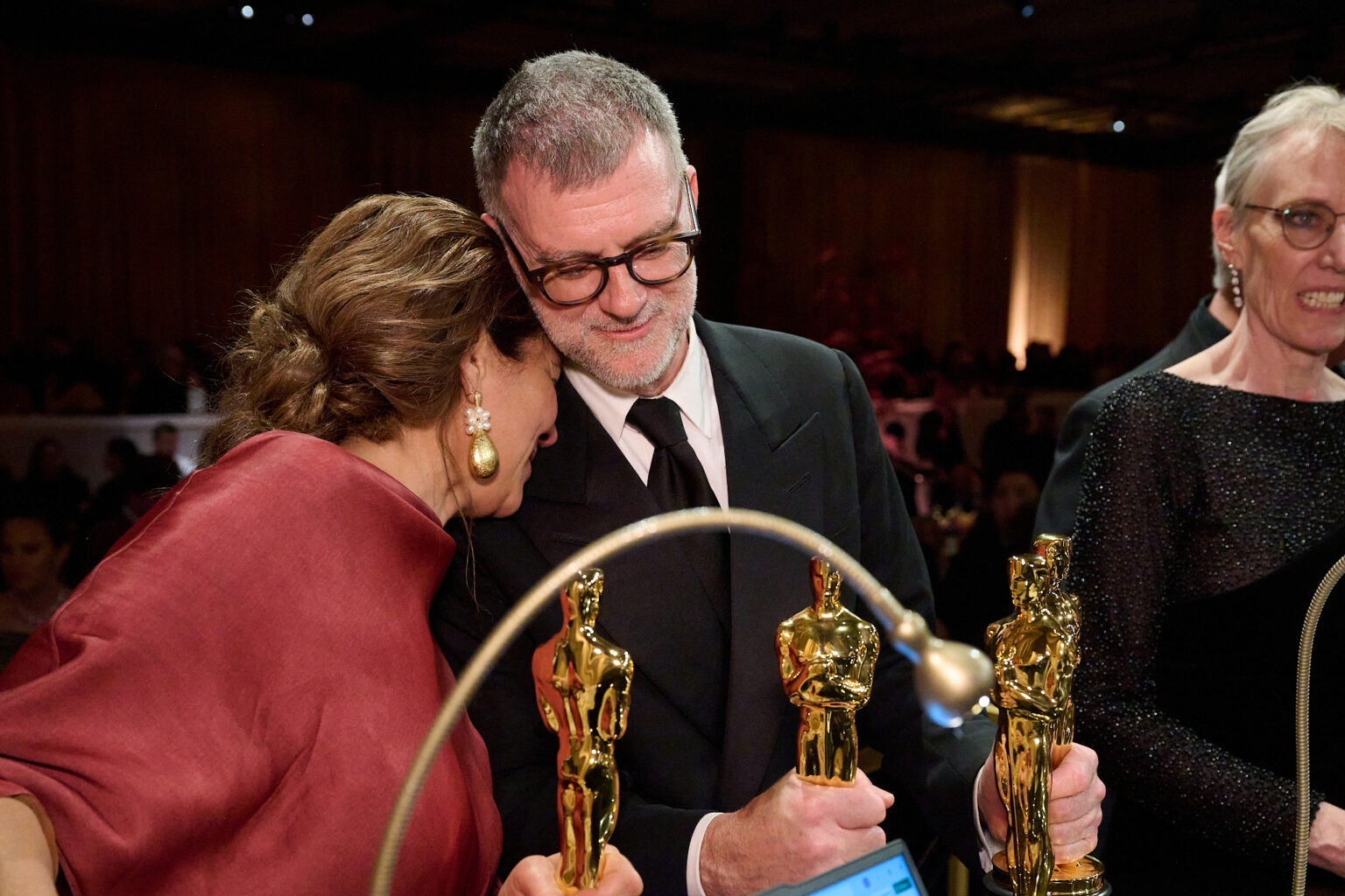 Paul Thomas Anderson and Carmen Ruiz de Huidobro attends the Governors Ball following the 98th Oscars® at the Dolby® Theatre at Ovation Hollywood in Los Angeles, CA, on Sunday, March 15, 2026.