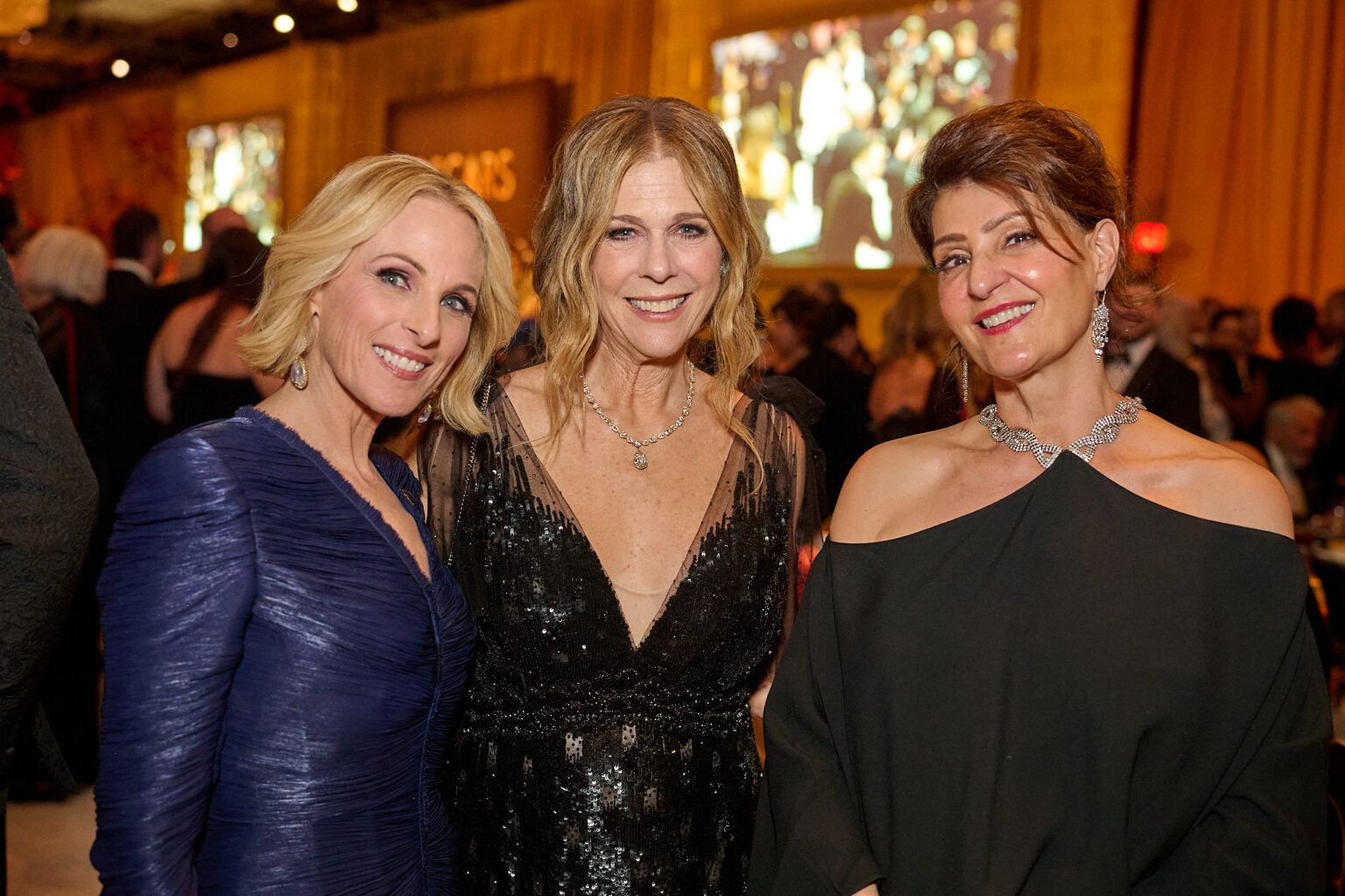 Marlee Matlin, Rita Wilson, and Nia Vardalos attends the Governors Ball following the 98th Oscars® at the Dolby® Theatre at Ovation Hollywood in Los Angeles, CA, on Sunday, March 15, 2026.