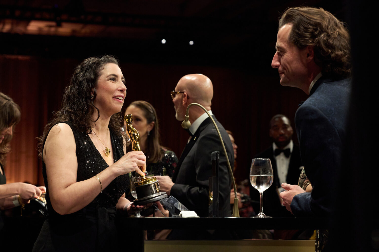 Conall Jones has their Oscar® engraved at the Governors Ball following the 98th Oscars® at the Dolby Theatre at Ovation Hollywood in Los Angeles, CA, on Sunday, March 15, 2026.