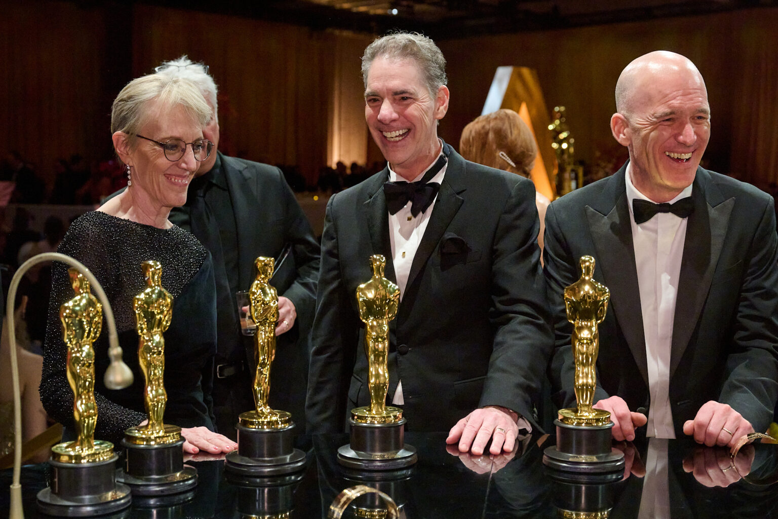 Al Nelson, Gwendolyn Yates Whittle and Gareth John attends the Governors Ball following the 98th Oscars® at the Dolby® Theatre at Ovation Hollywood in Los Angeles, CA, on Sunday, March 15, 2026.