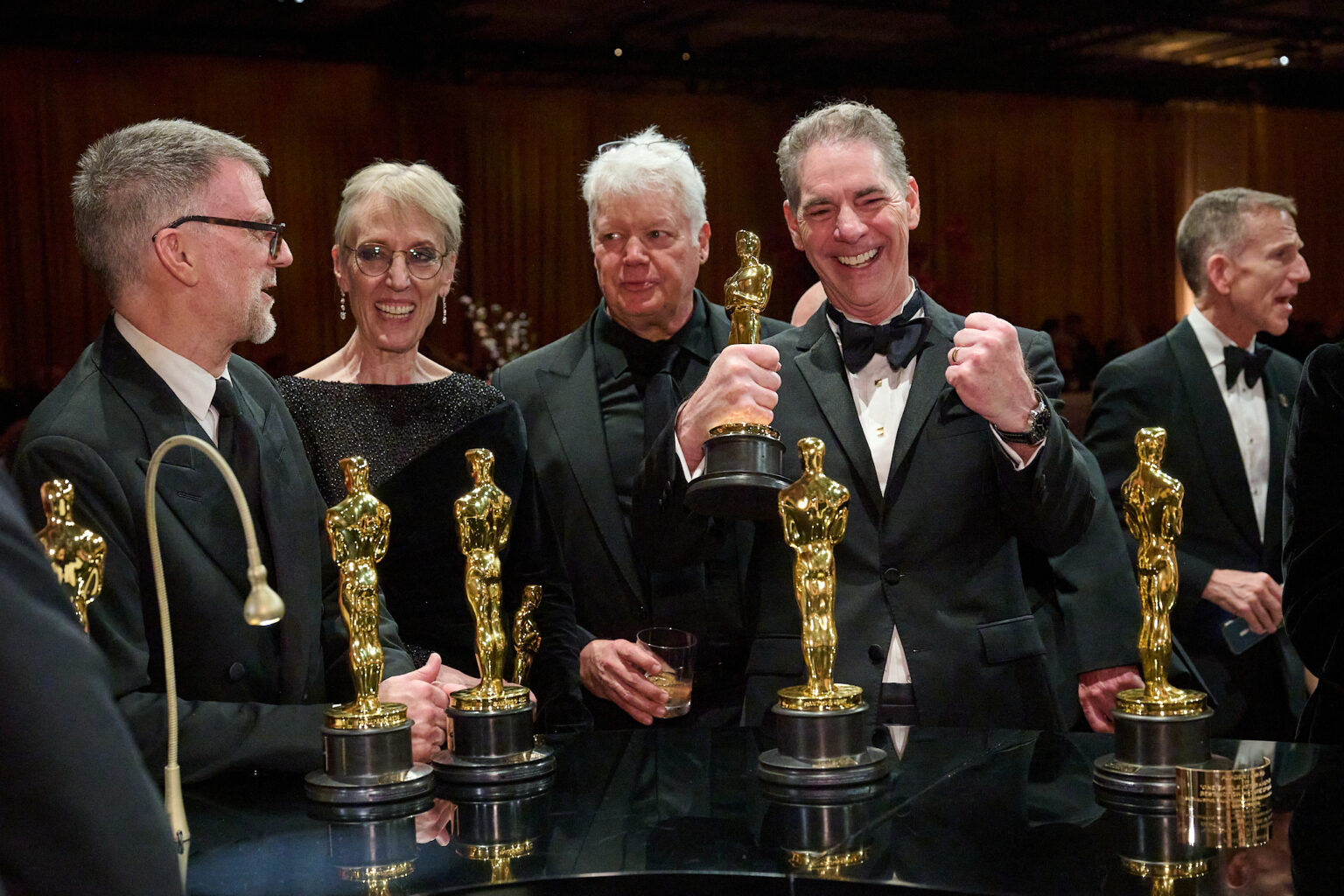 Al Nelson, Gwendolyn Yates Whittle and Gareth John attends the Governors Ball following the 98th Oscars® at the Dolby® Theatre at Ovation Hollywood in Los Angeles, CA, on Sunday, March 15, 2026.
