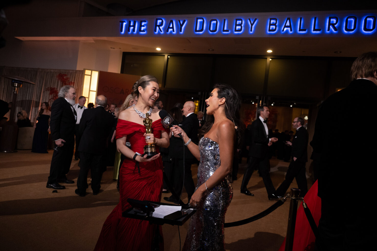 Maggie Kang and press at the Governors Ball following the 98th Oscars® at the Dolby® Theatre at Ovation Hollywood in Los Angeles, CA, on Sunday, March 15, 2026.