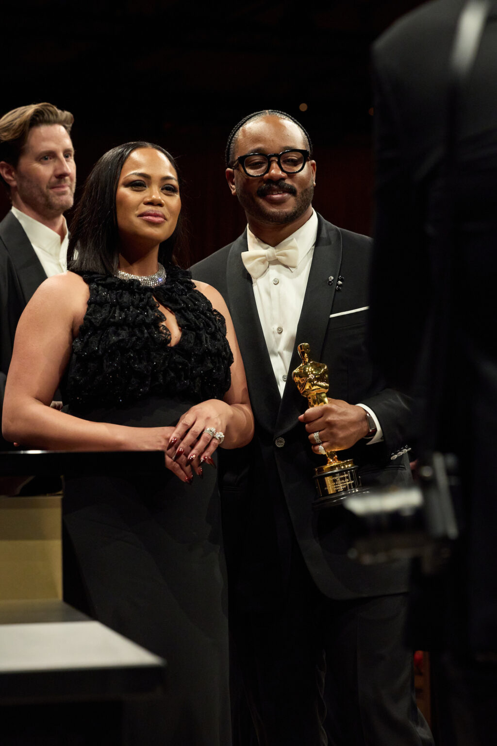 Zinzi Coogler and Ryan Coogler pose at the Governors Ball following the 98th Oscars® at the Dolby Theatre at Ovation Hollywood in Los Angeles, CA, on Sunday, March 15, 2026.