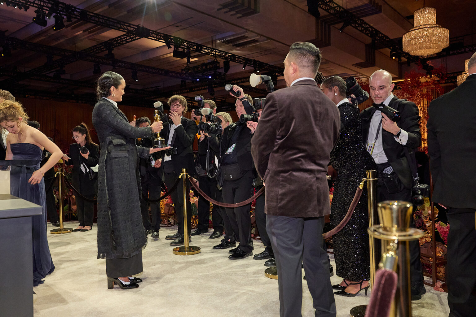 Autumn Durald Arkapaw has their Oscar® engraved at the Governors Ball following the 98th Oscars® at the Dolby Theatre at Ovation Hollywood in Los Angeles, CA, on Sunday, March 15, 2026.