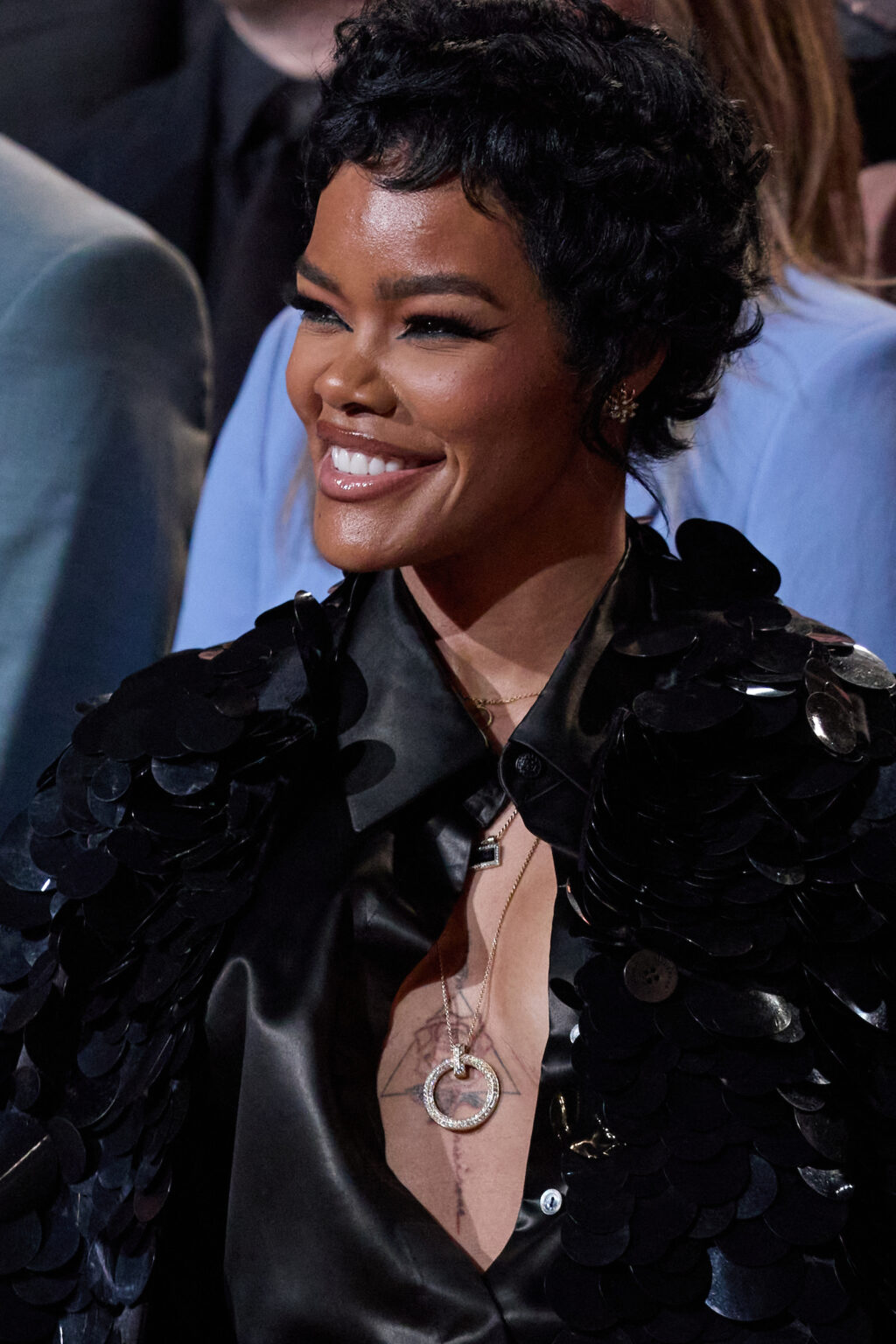 Adrien Molina and Teyana Taylor at the Oscar Nominee Luncheon held in the International Ballroom at the Beverly Hilton on Tuesday, February 10, 2026.
