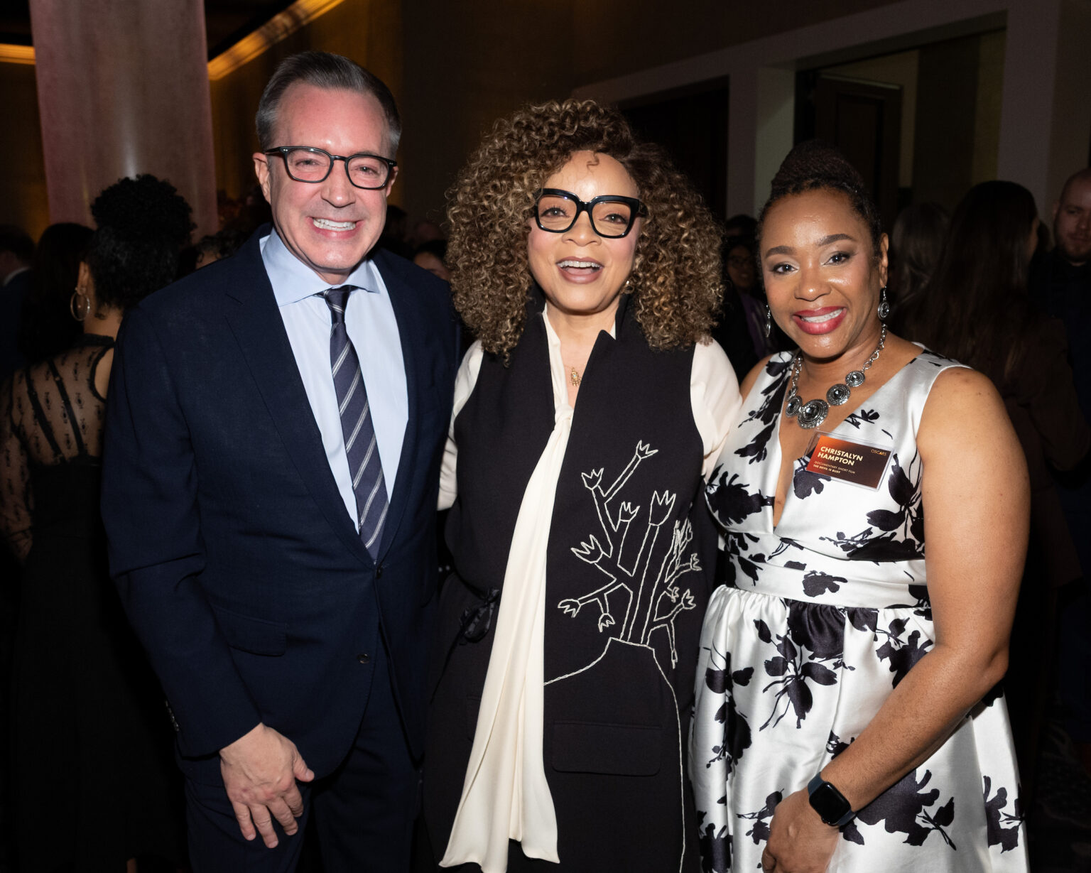 Academy CEO Bill Kramer, Ruth E. Carter and Christalyn Hampton at the Oscar Nominee Luncheon held in the International Ballroom at the Beverly Hilton on Tuesday, February 10, 2026.