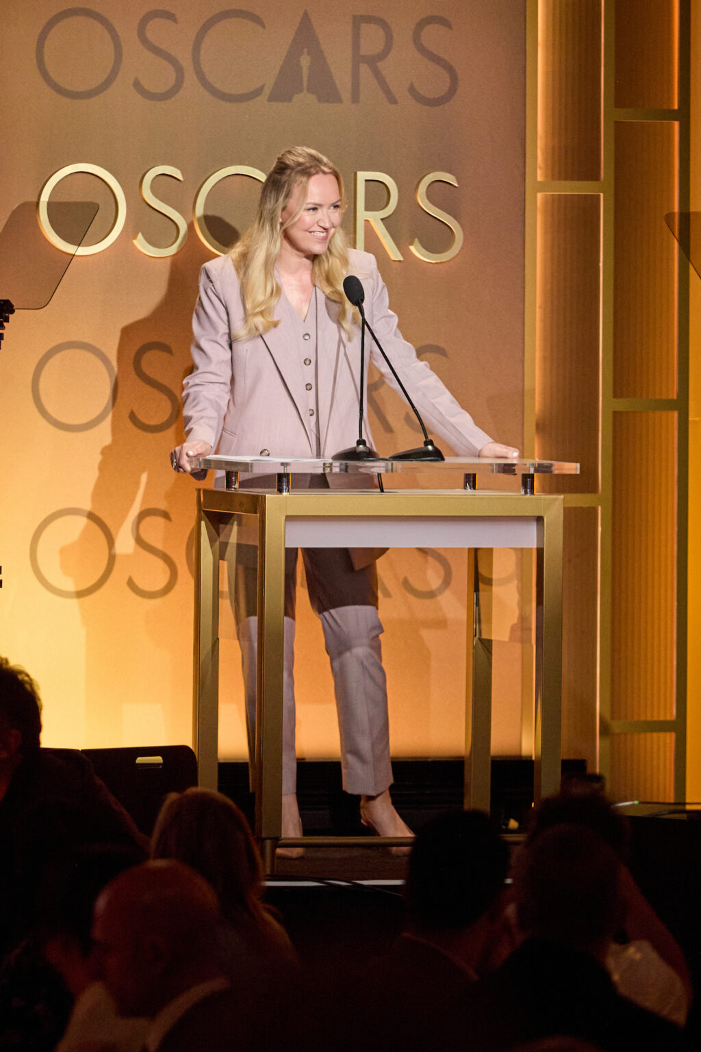 Academy President Lynette Howell Taylor speaks at the Oscar Nominee Luncheon held in the International Ballroom at the Beverly Hilton on Tuesday, February 10, 2026.