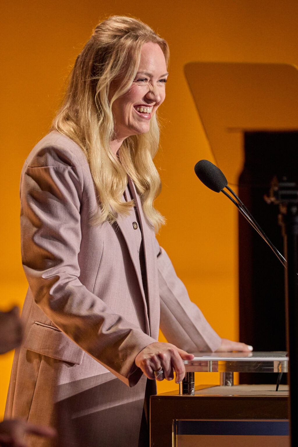 Academy President Lynette Howell Taylor speaks at the Oscar Nominee Luncheon held in the International Ballroom at the Beverly Hilton on Tuesday, February 10, 2026.