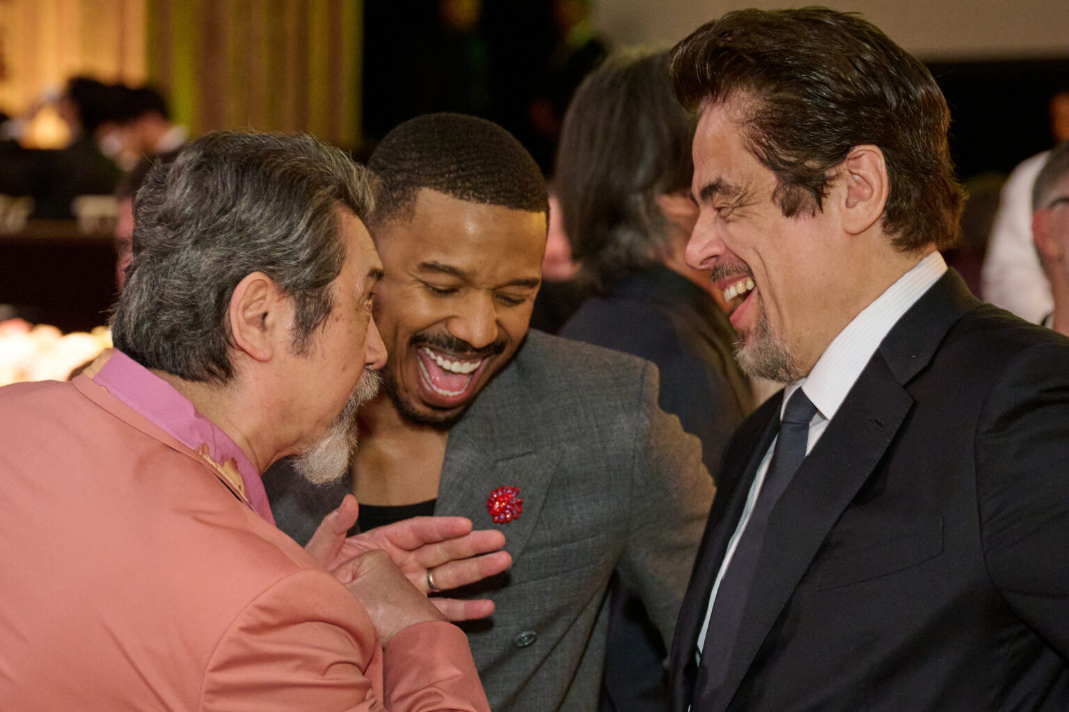 Lou Diamond Phillips, Michael B. Jordan and Benicio del Toro at the Oscar Nominee Luncheon held in the International Ballroom at the Beverly Hilton on Tuesday, February 10, 2026.