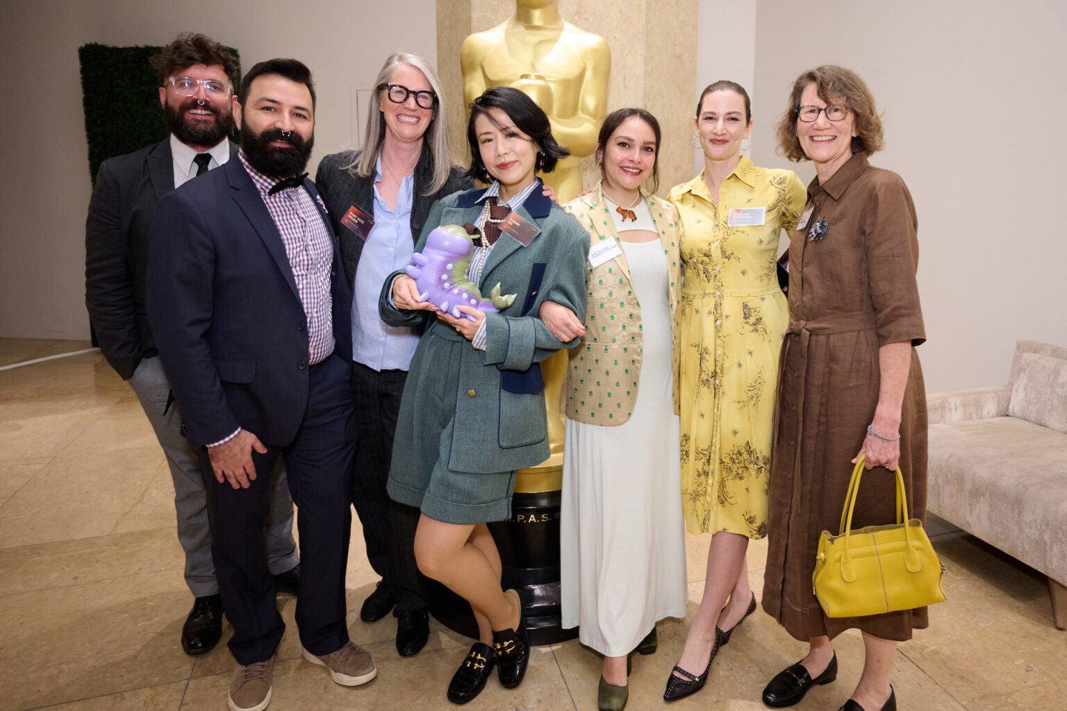 Adrian Molina, Mary Alice Drumm, Domee Shi, Ana Paulina Ramirez Gonzalez, Madeline Sharafian, at the Oscar Nominee Luncheon held in the International Ballroom at the Beverly Hilton on Tuesday, February 10, 2026.