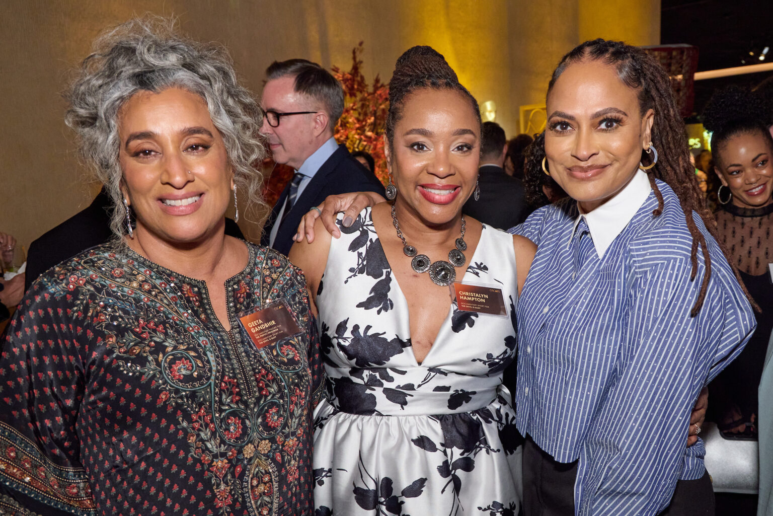 Geeta Gandbhir, Christalyn Hampton and Ava DuVernay at the Oscar Nominee Luncheon held in the International Ballroom at the Beverly Hilton on Tuesday, February 10, 2026.