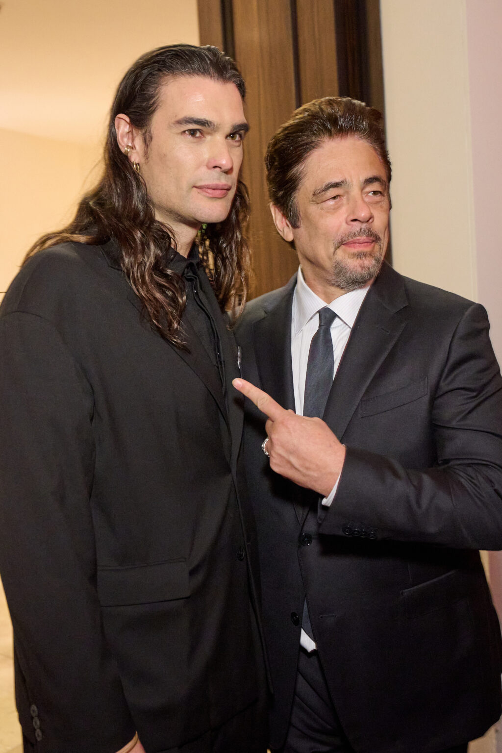 Oliver Laxe and Benicio del Toro at the Oscar Nominee Luncheon held in the International Ballroom at the Beverly Hilton on Tuesday, February 10, 2026.