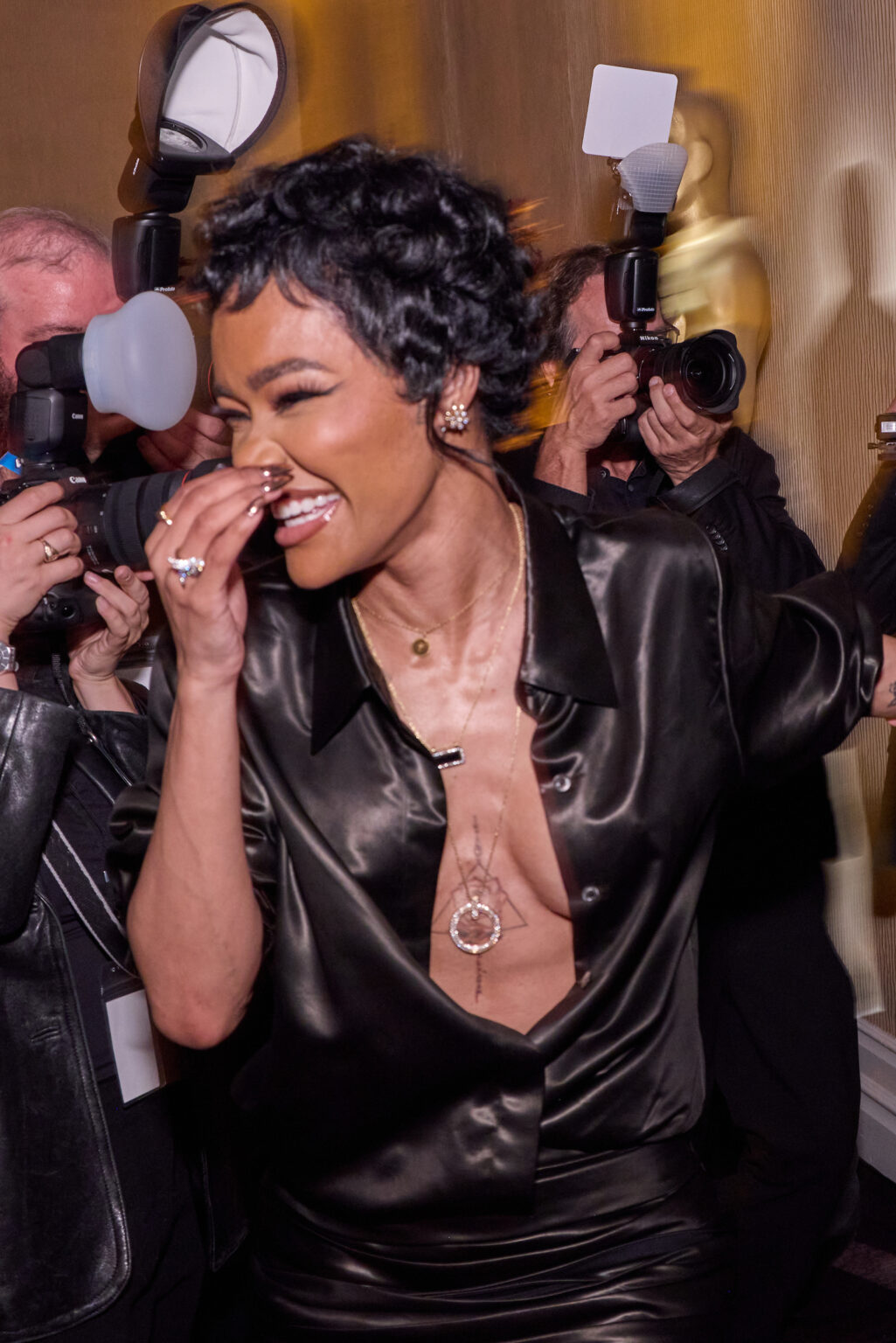 Teyana Taylor at the Oscar Nominee Luncheon held in the International Ballroom at the Beverly Hilton on Tuesday, February 10, 2026.