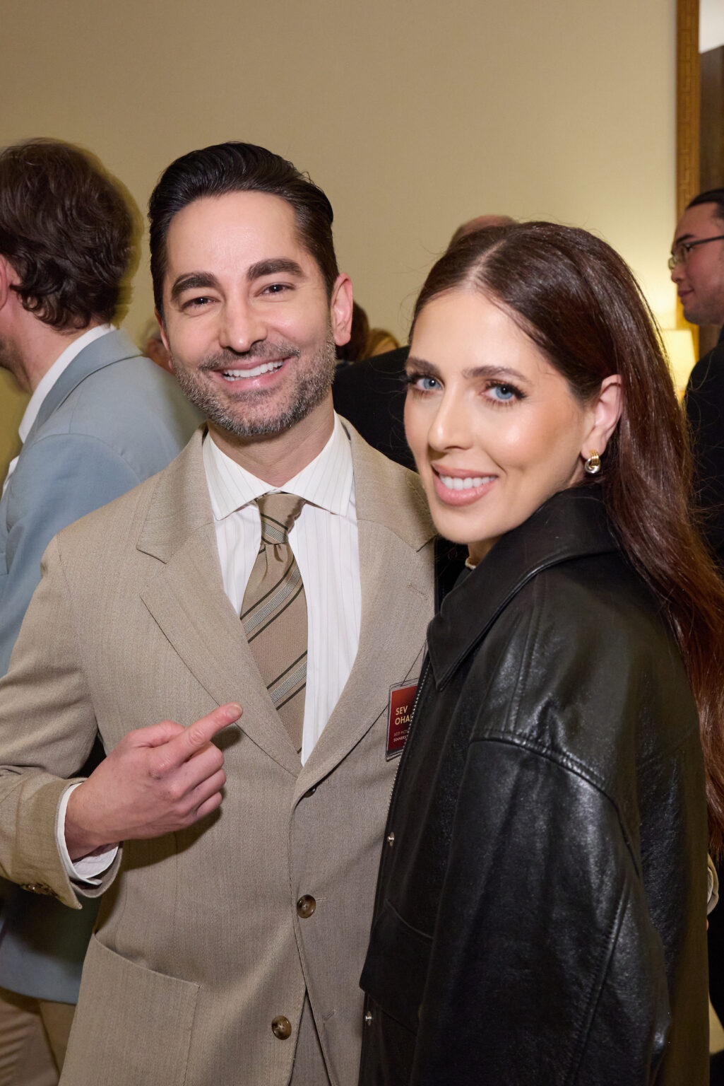 Sev Ohanian and Natalie Qasabian at the Oscar Nominee Luncheon held in the International Ballroom at the Beverly Hilton on Tuesday, February 10, 2026.