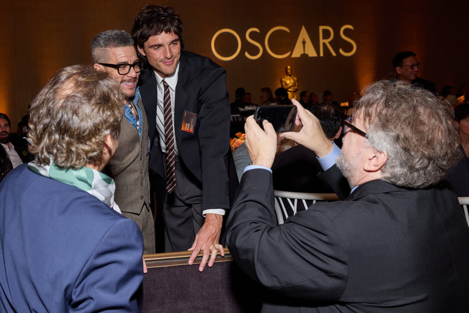 Jacob Elordi and Guillermo del Toro at the Oscar Nominee Luncheon held in the International Ballroom at the Beverly Hilton on Tuesday, February 10, 2026.