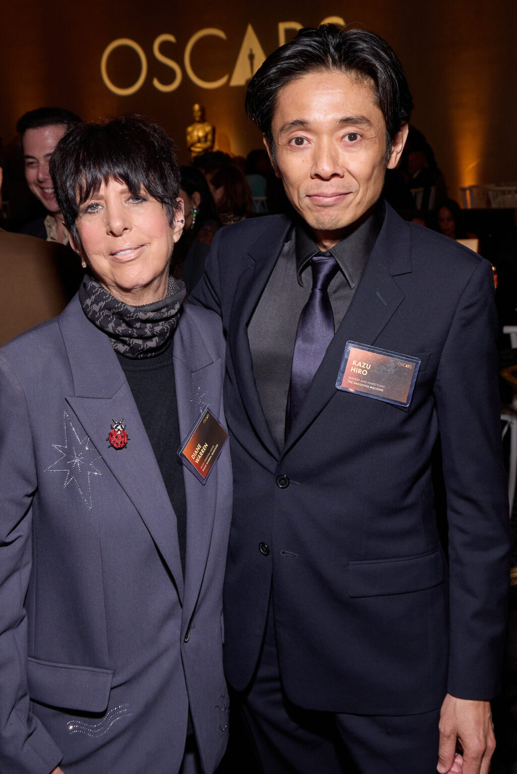 Diane Warren and Kazu Hiro at the Oscar Nominee Luncheon held in the International Ballroom at the Beverly Hilton on Tuesday, February 10, 2026.