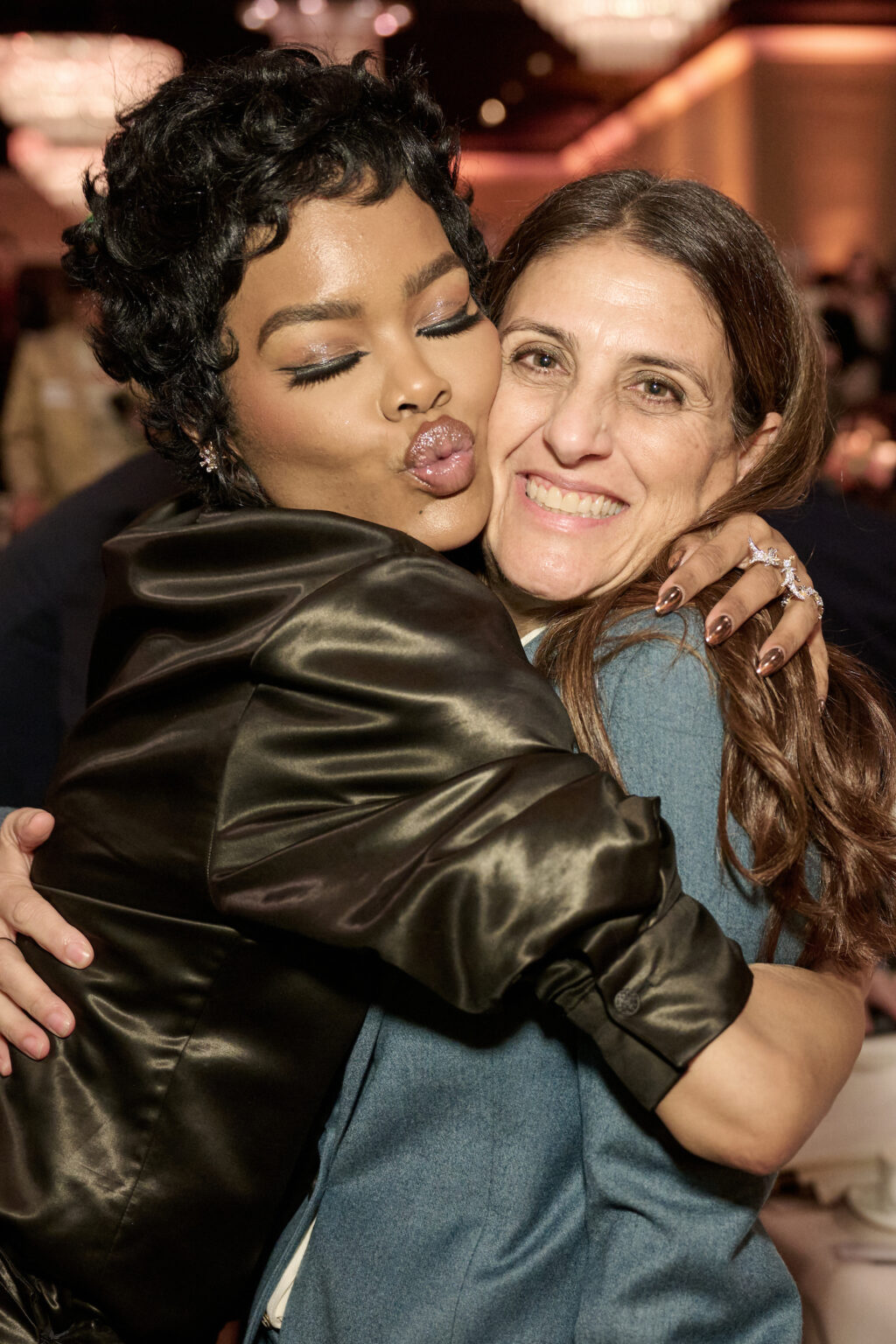 Teyana Taylor and Pam Abdy at the Oscar Nominee Luncheon held in the International Ballroom at the Beverly Hilton on Tuesday, February 10, 2026.