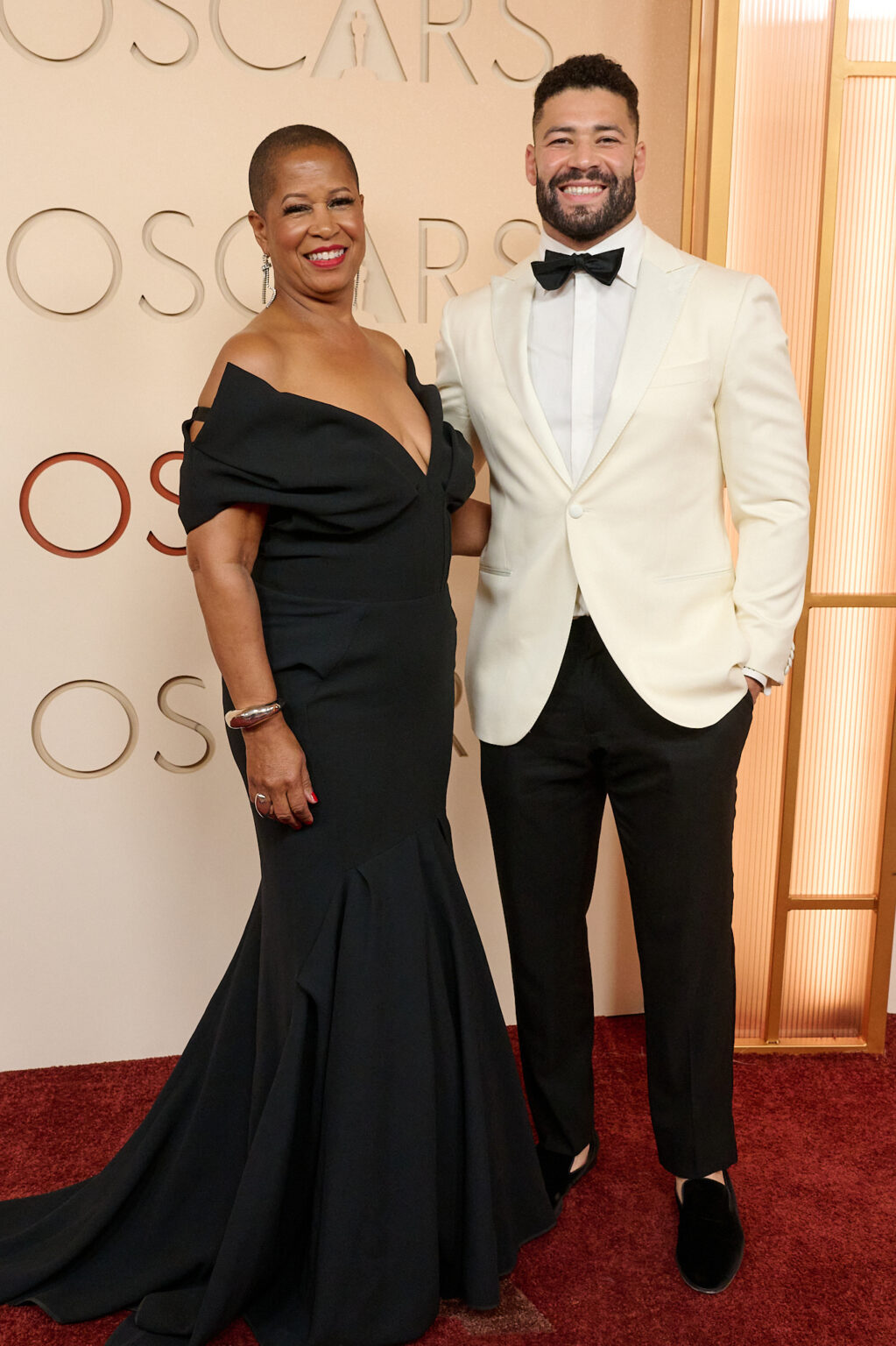 Patricia Bellinger Balzer and guest arrive on the red carpet of the 98th Oscars® at the Dolby® Theatre at Ovation Hollywood on Sunday, March 15, 2026.