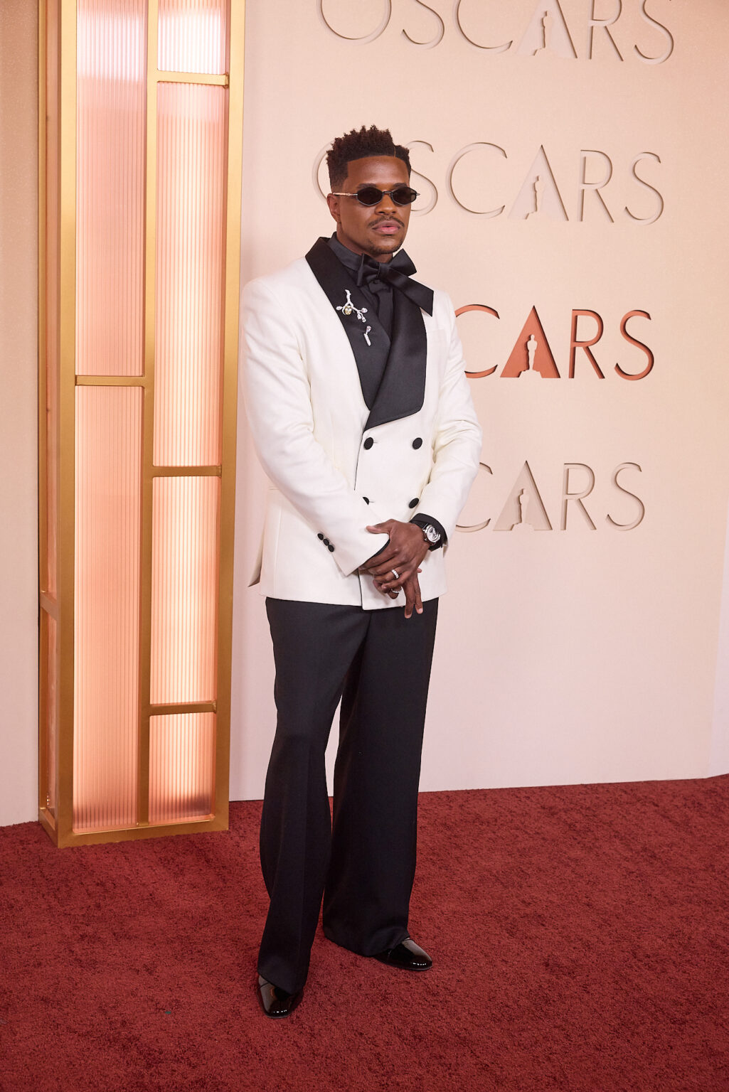 Jeremy Pope arrives on the red carpet of the 98th Oscars® at the Dolby® Theatre at Ovation Hollywood on Sunday, March 15, 2026.