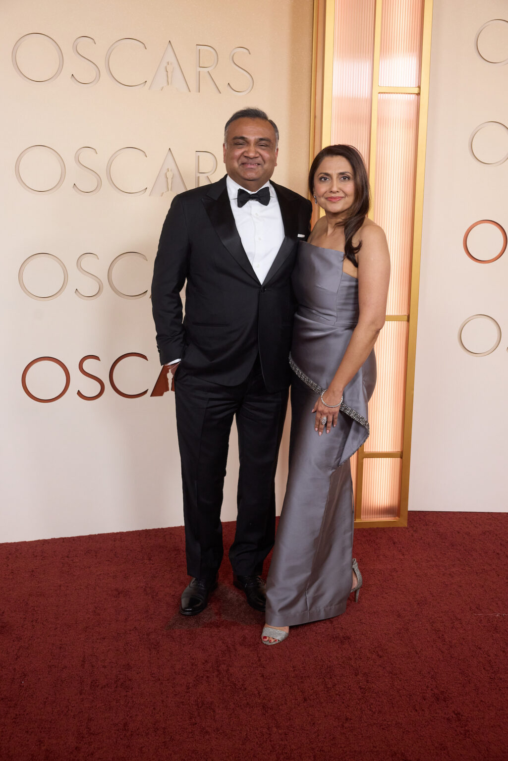 Neal Mohan and Hema Sareen Mohan arrive on the red carpet of the 98th Oscars® at the Dolby® Theatre at Ovation Hollywood on Sunday, March 15, 2026.