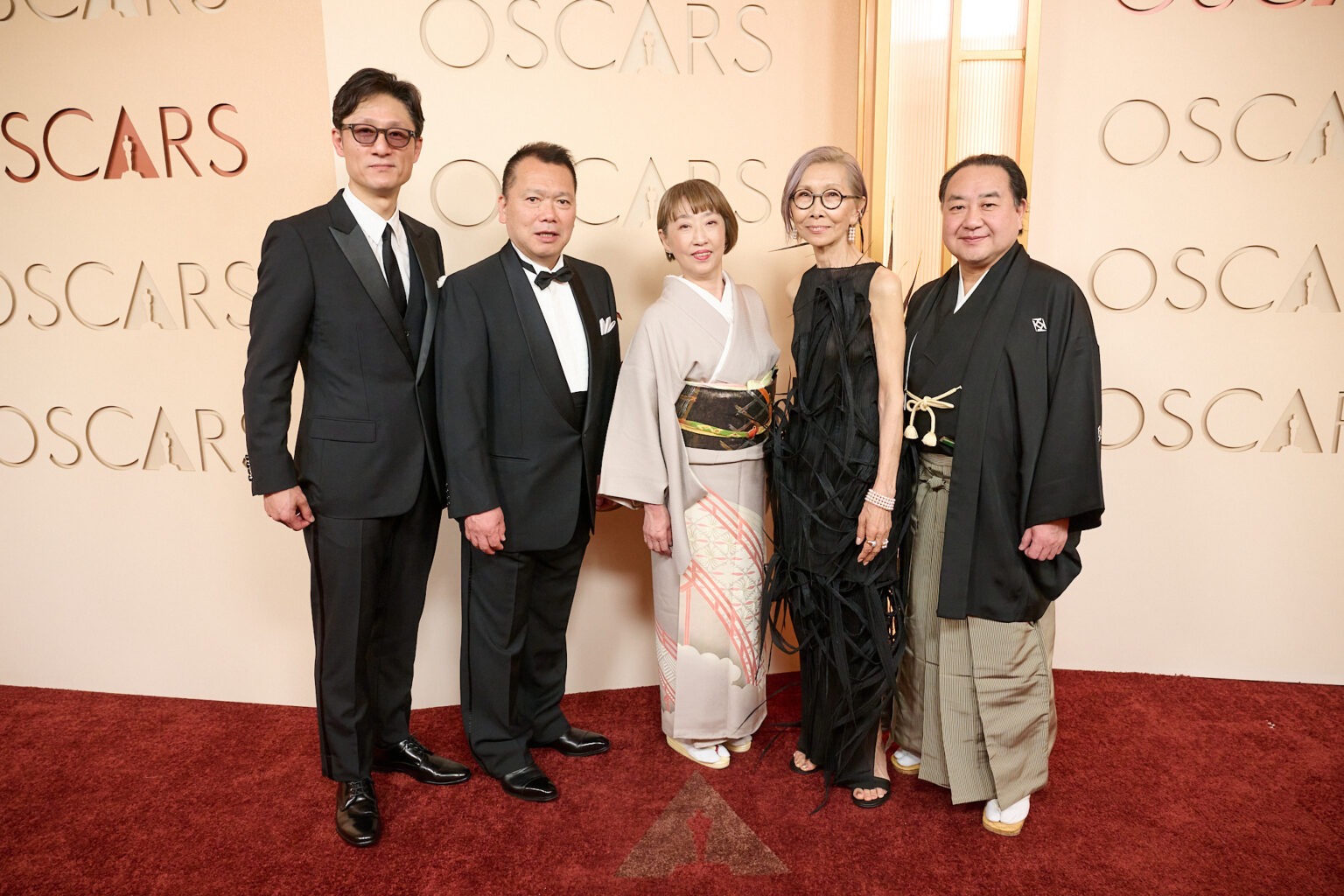 Sang-il Lee, Nakamura Ganjirō IV, Tadashi Nishimatsu, Naomi Hibino and Kyoko Toyokawa arrive on the red carpet of the 98th Oscars® at the Dolby® Theatre at Ovation Hollywood on Sunday, March 15, 2026.