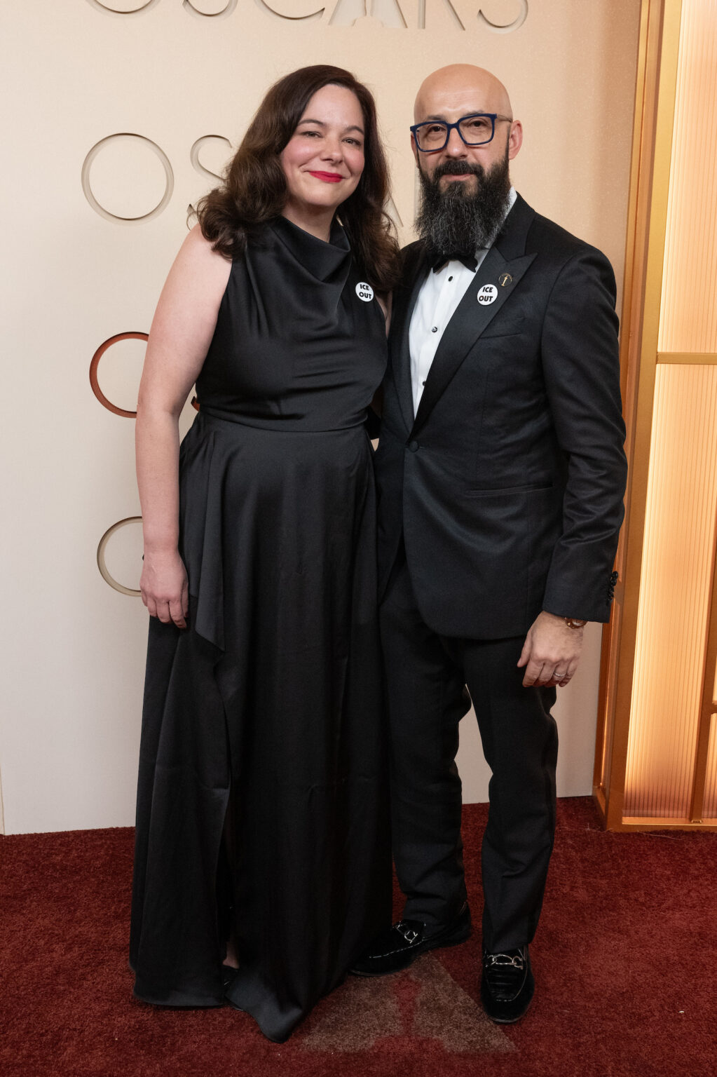 Andrea Berentsen Ottmar and guest arrive on the red carpet of the 98th Oscars® at the Dolby® Theatre at Ovation Hollywood on Sunday, March 15, 2026.