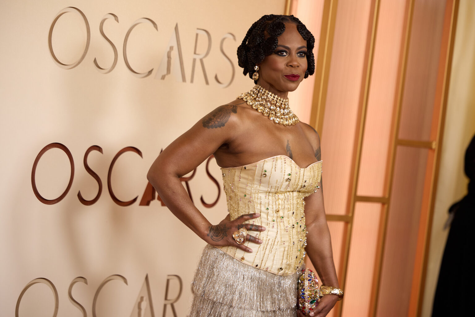 Hannah Beachler arrives on the red carpet of the 98th Oscars® at the Dolby® Theatre at Ovation Hollywood on Sunday, March 15, 2026.
