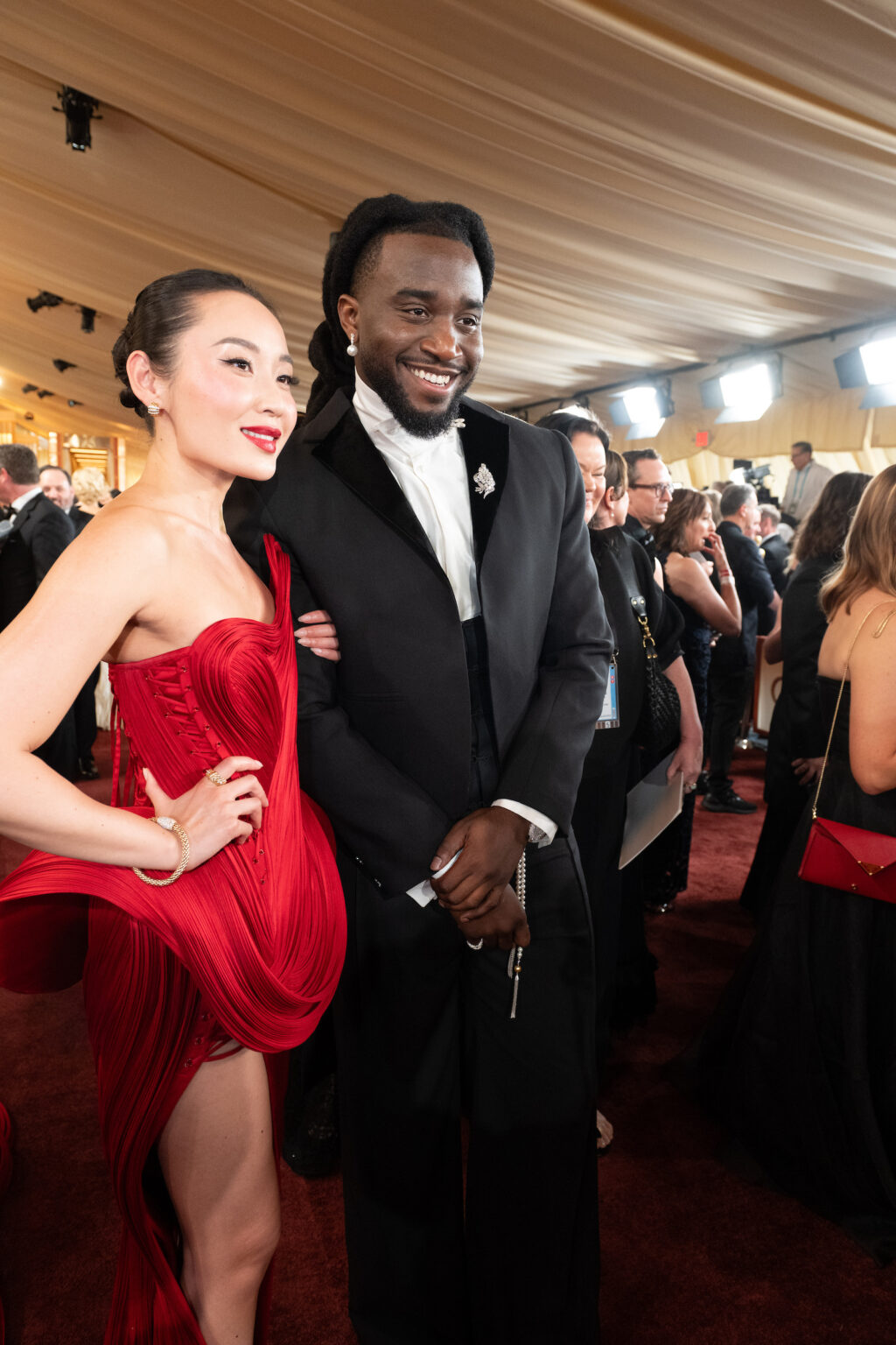 Li Jun Li and Shaboozey arrives on the red carpet of the 98th Oscars® at the Dolby® Theatre at Ovation Hollywood on Sunday, March 15, 2026.