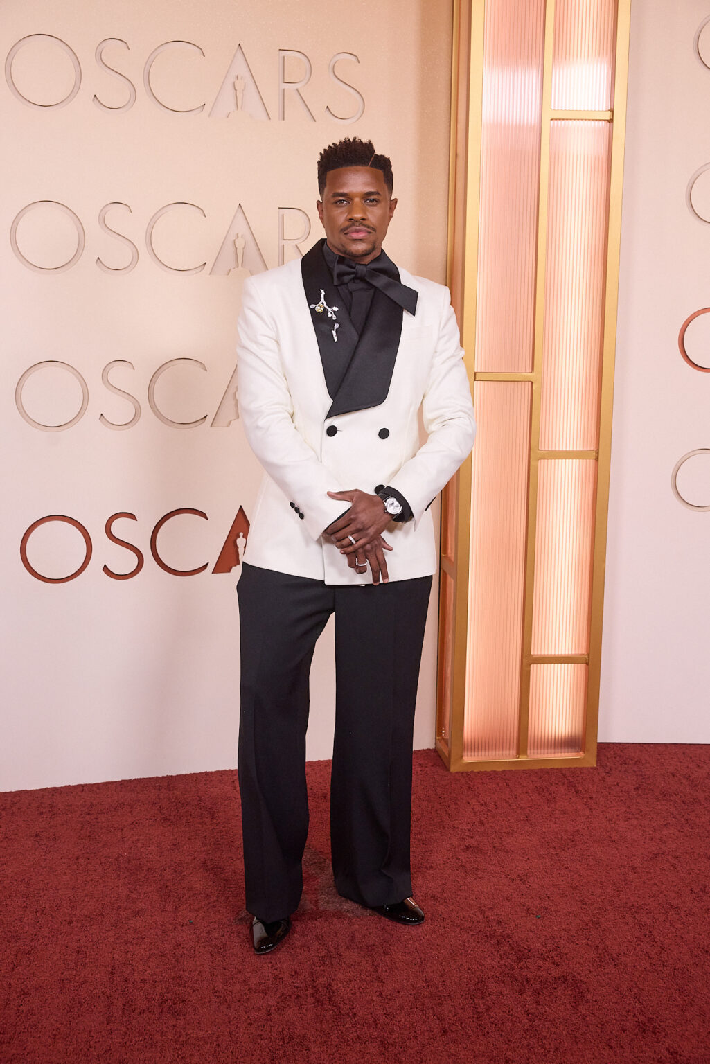 Jeremy Pope arrives on the red carpet of the 98th Oscars® at the Dolby® Theatre at Ovation Hollywood on Sunday, March 15, 2026.