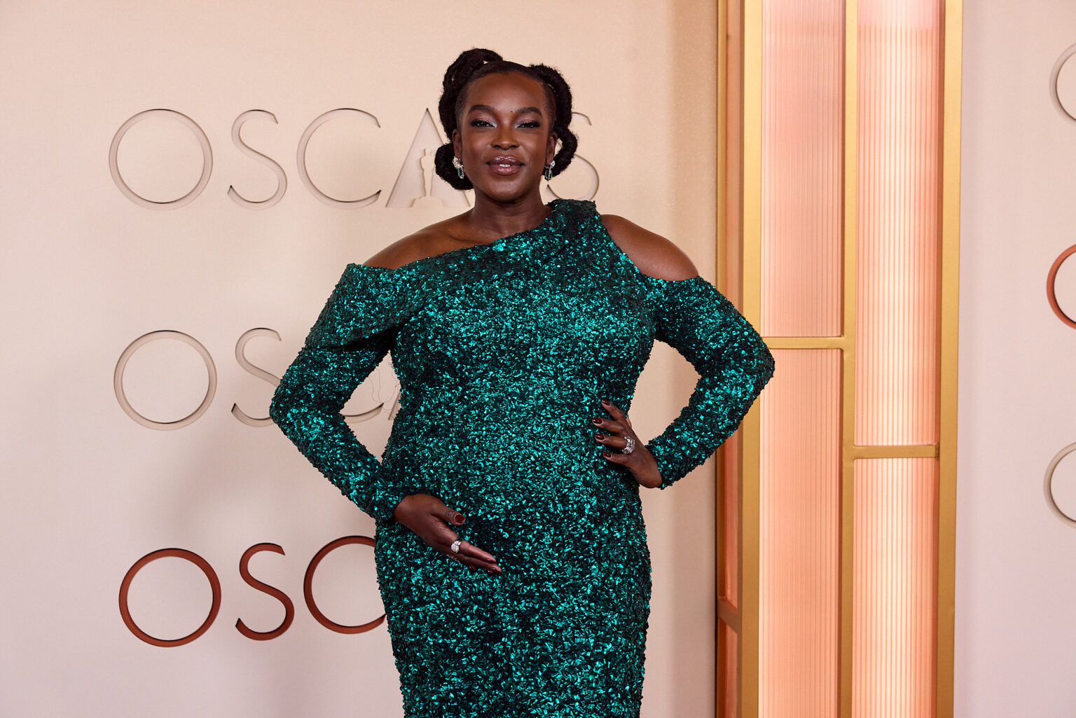 Wunmi Mosaku arrives on the red carpet of the 98th Oscars® at the Dolby® Theatre at Ovation Hollywood on Sunday, March 15, 2026.