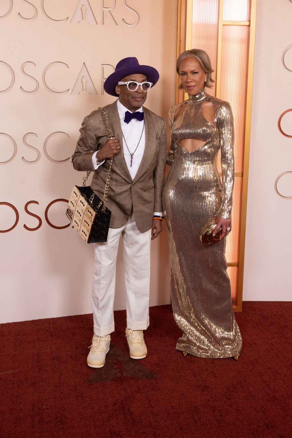 Spike Lee and Tonya Lewis Lee arrive on the red carpet of the 98th Oscars® at the Dolby® Theatre at Ovation Hollywood on Sunday, March 15, 2026.